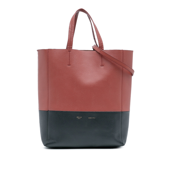 Pre-Loved Celine Small Bicolor Leather Vertical Cabas - Picture 1 of 12